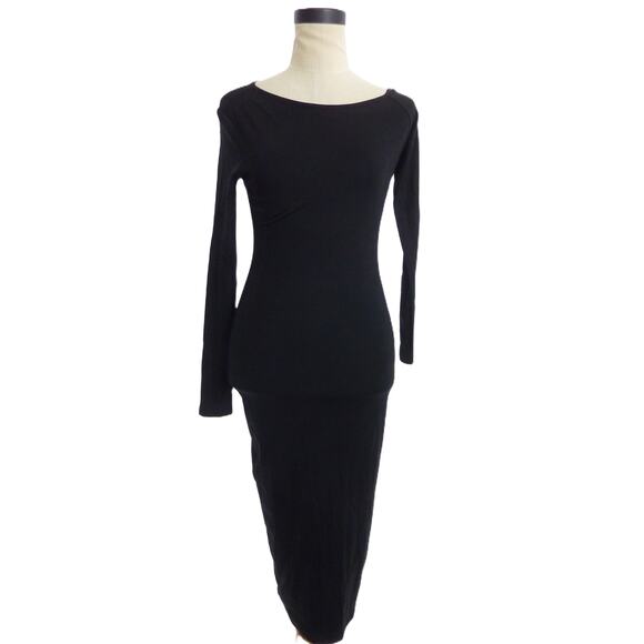 Commense Dresses & Skirts - NWT Commense Bateaux Neck Midi Dress Black XS